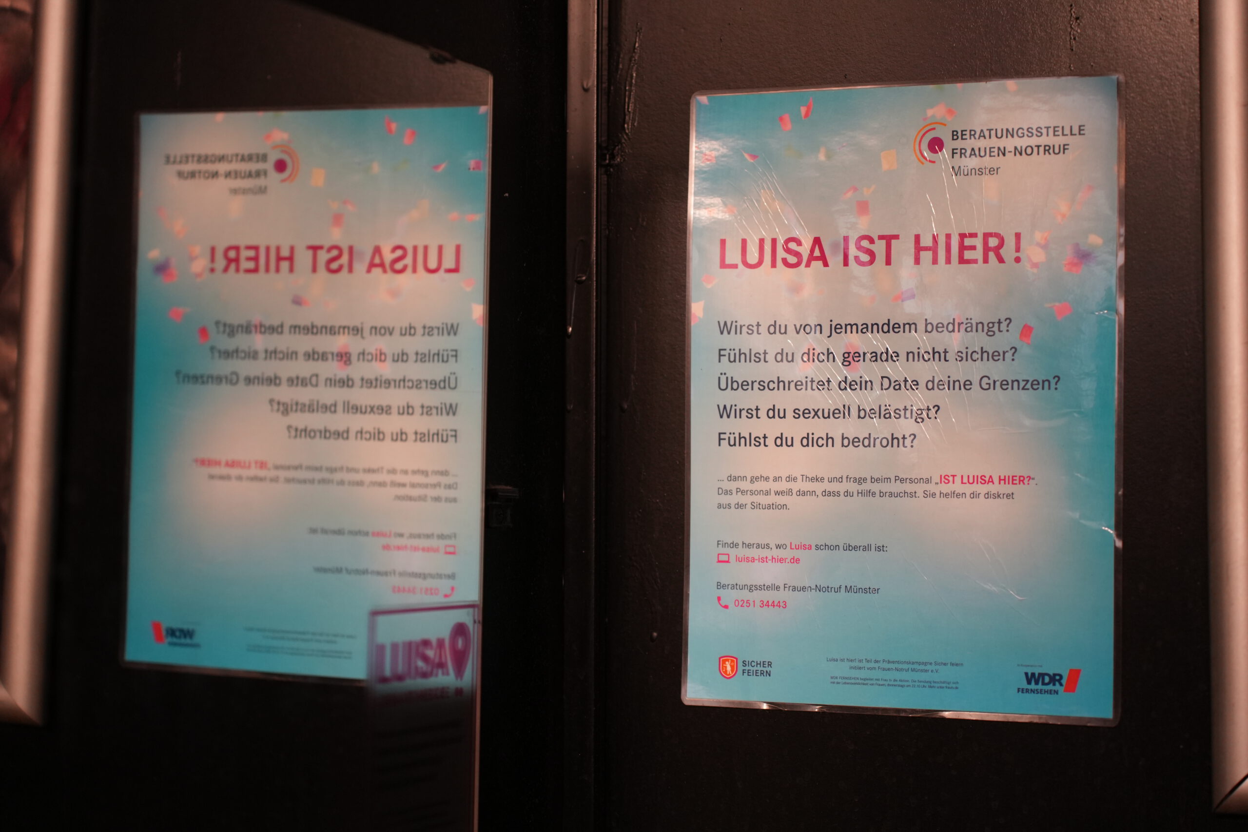 Plakat "Ist Luisa hier".